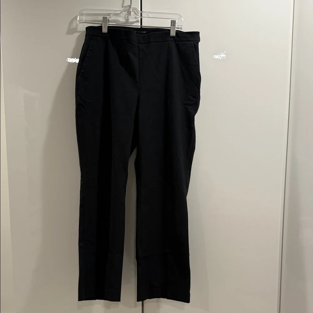 Eileen Fisher Black Straight Leg Pants - Picture 5 of 8